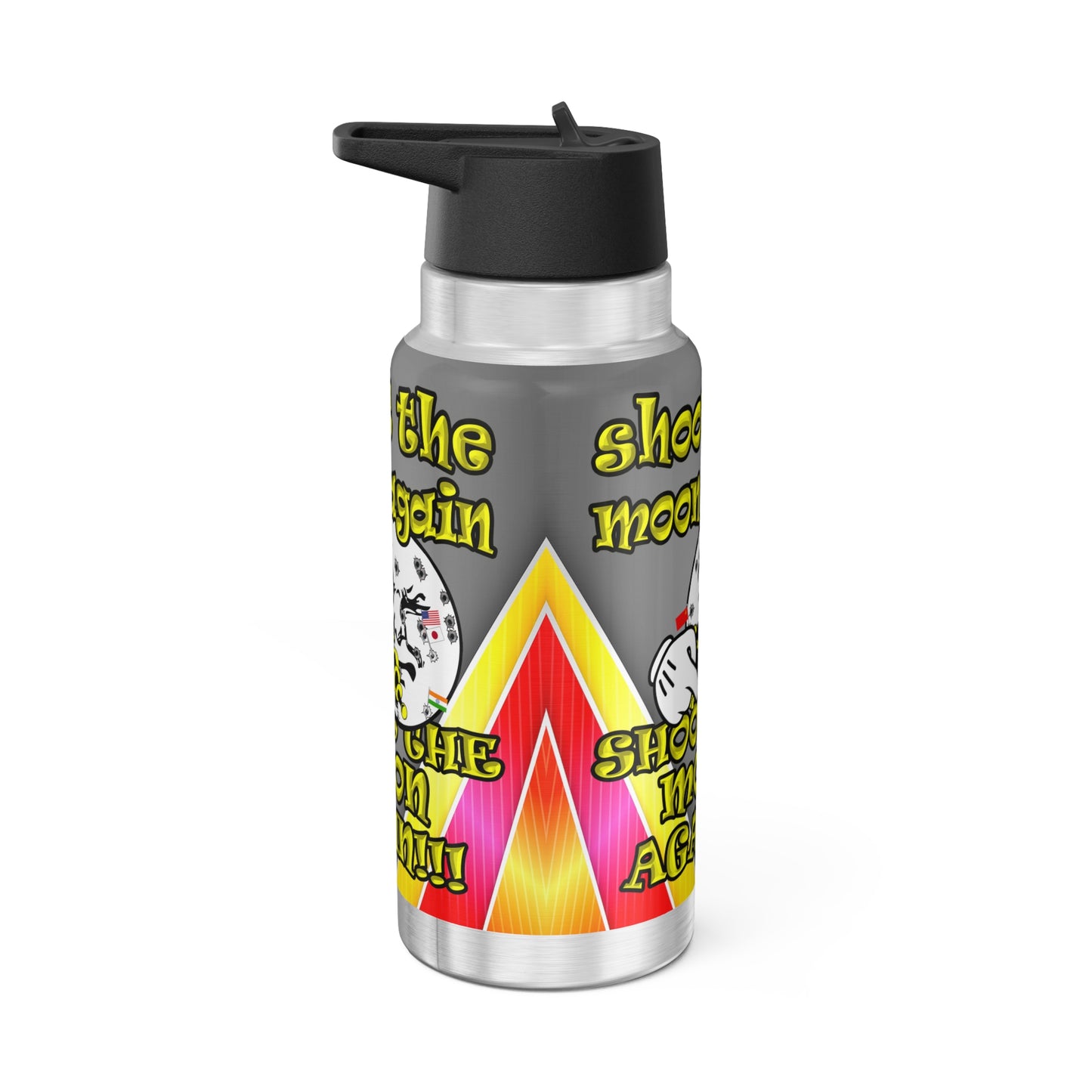 shoot the moon again - Gator Tumbler, 32oz  (rainbow split)