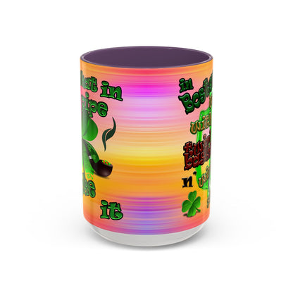 celtics logo - Accent Mug (color blur)