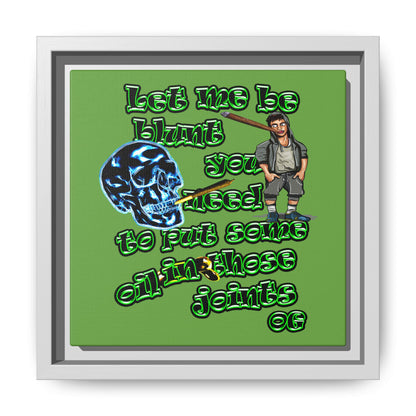 og - framed canvas art (green)