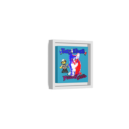 tag that - framed canvas art (turquoise)