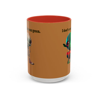 I don't care that your grey - Accent Mug (light brown)