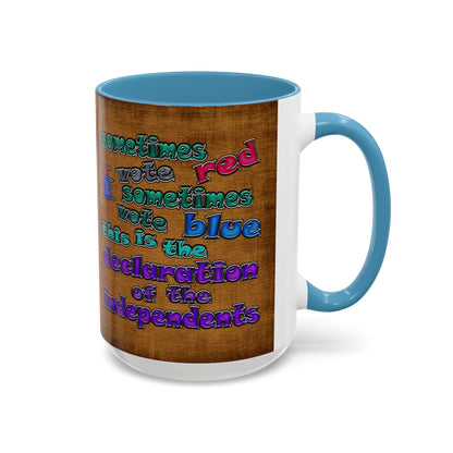 declaration of the independents - Accent Mug (brown papyrus)