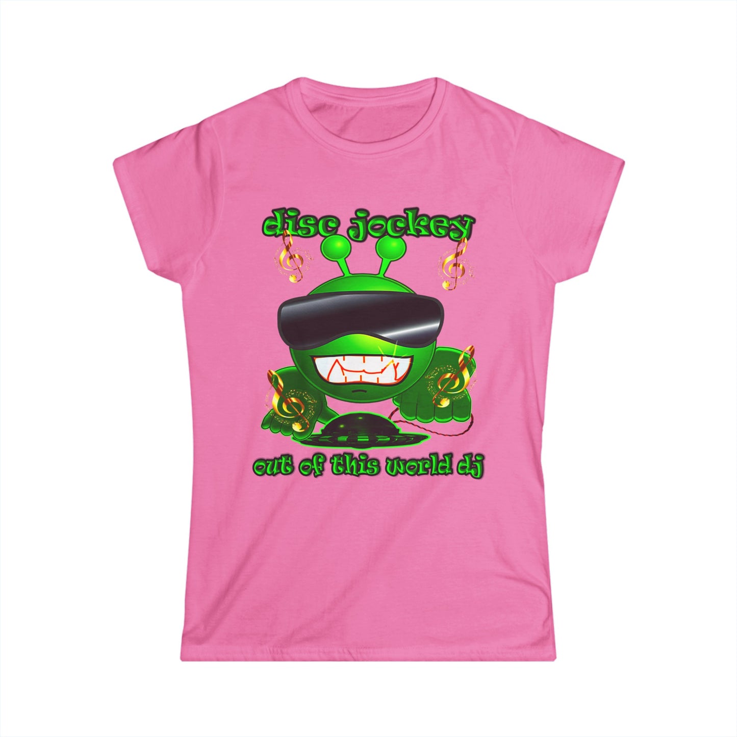 disc jockey - Women's Softstyle Tee