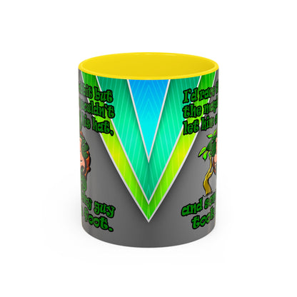 turtle race - Accent Mug (rainbow split)