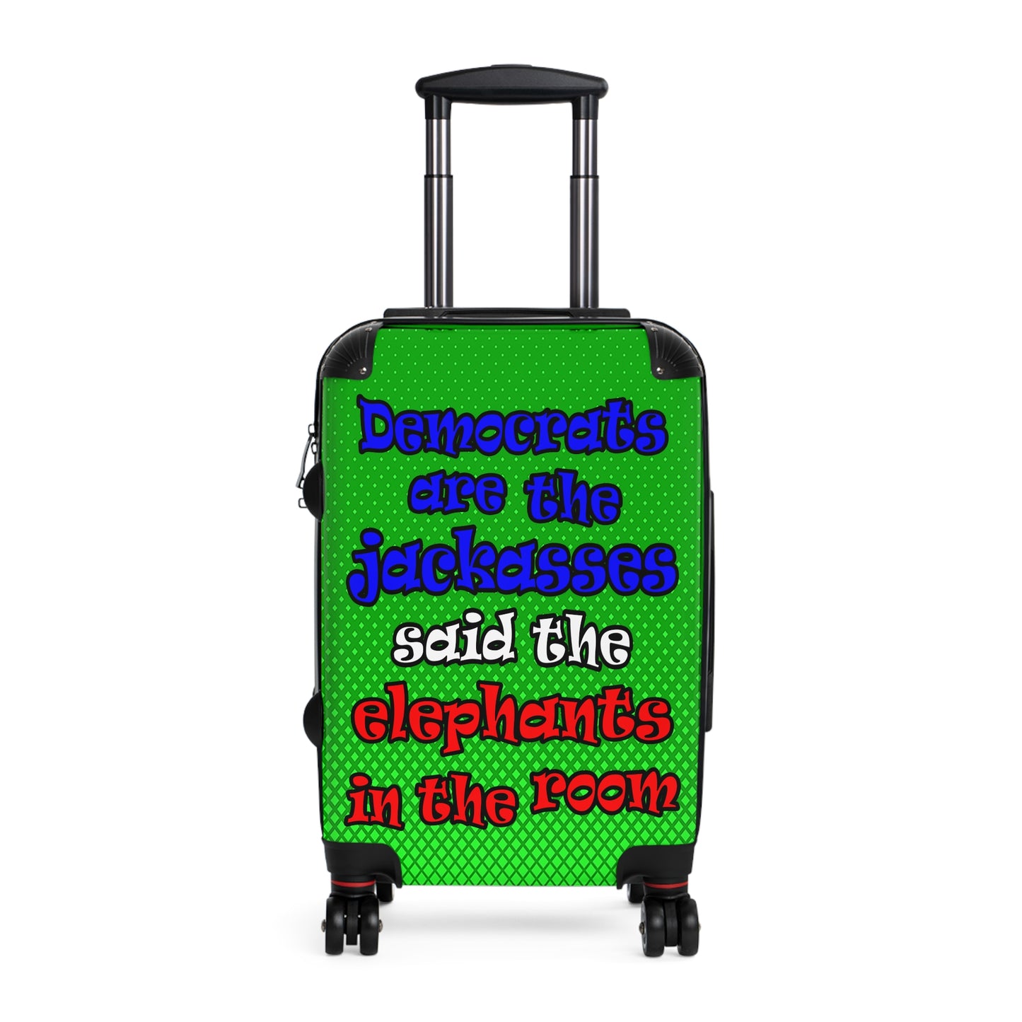 donkeys and elephants - Suitcase (logo green)