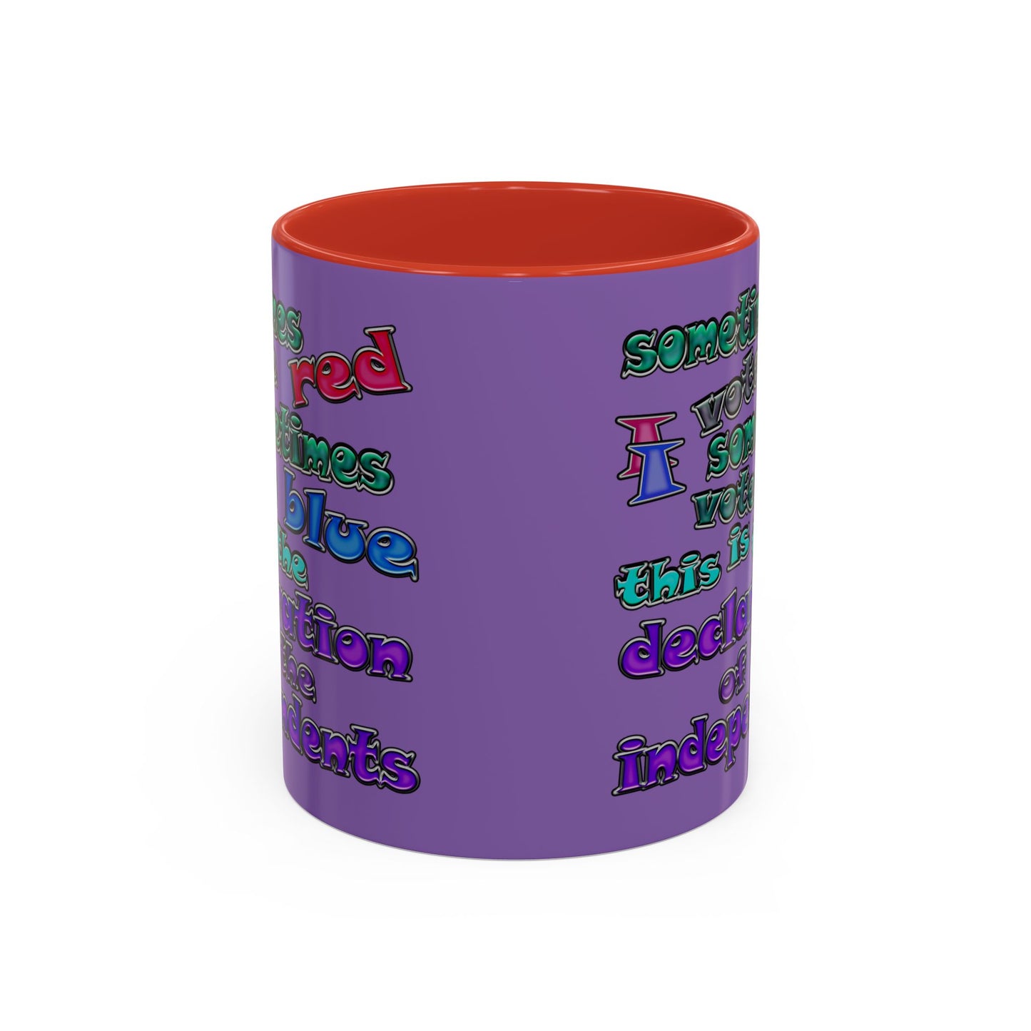 declaration of the independents - Accent Mug (light purple)
