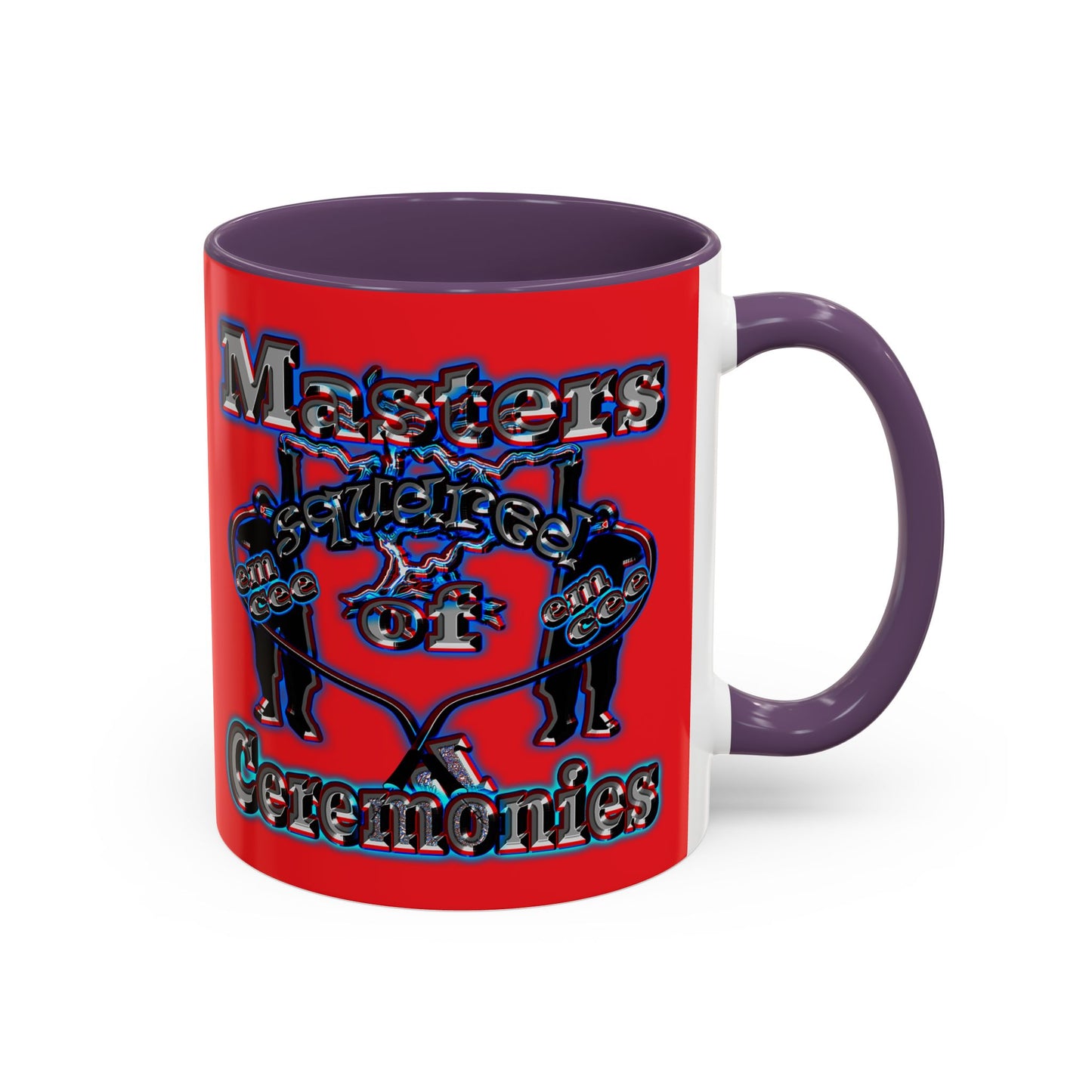 em cee squared - Accent Mug (red)