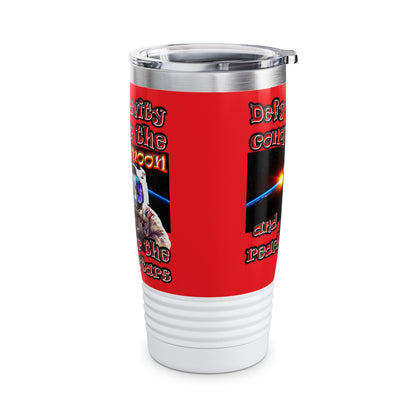 defy conquer reach - Ringneck Tumbler, 20oz (red)