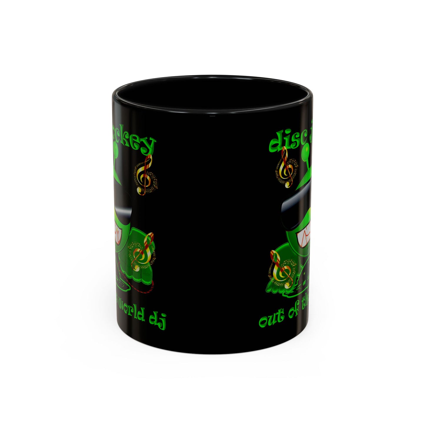 disc jockey - Accent Mug (black)