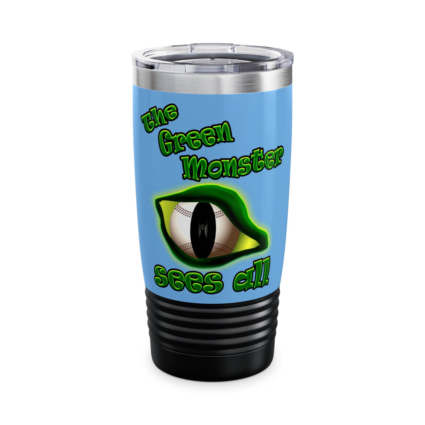 green monster - Ringneck Tumbler, 20oz (light blue)