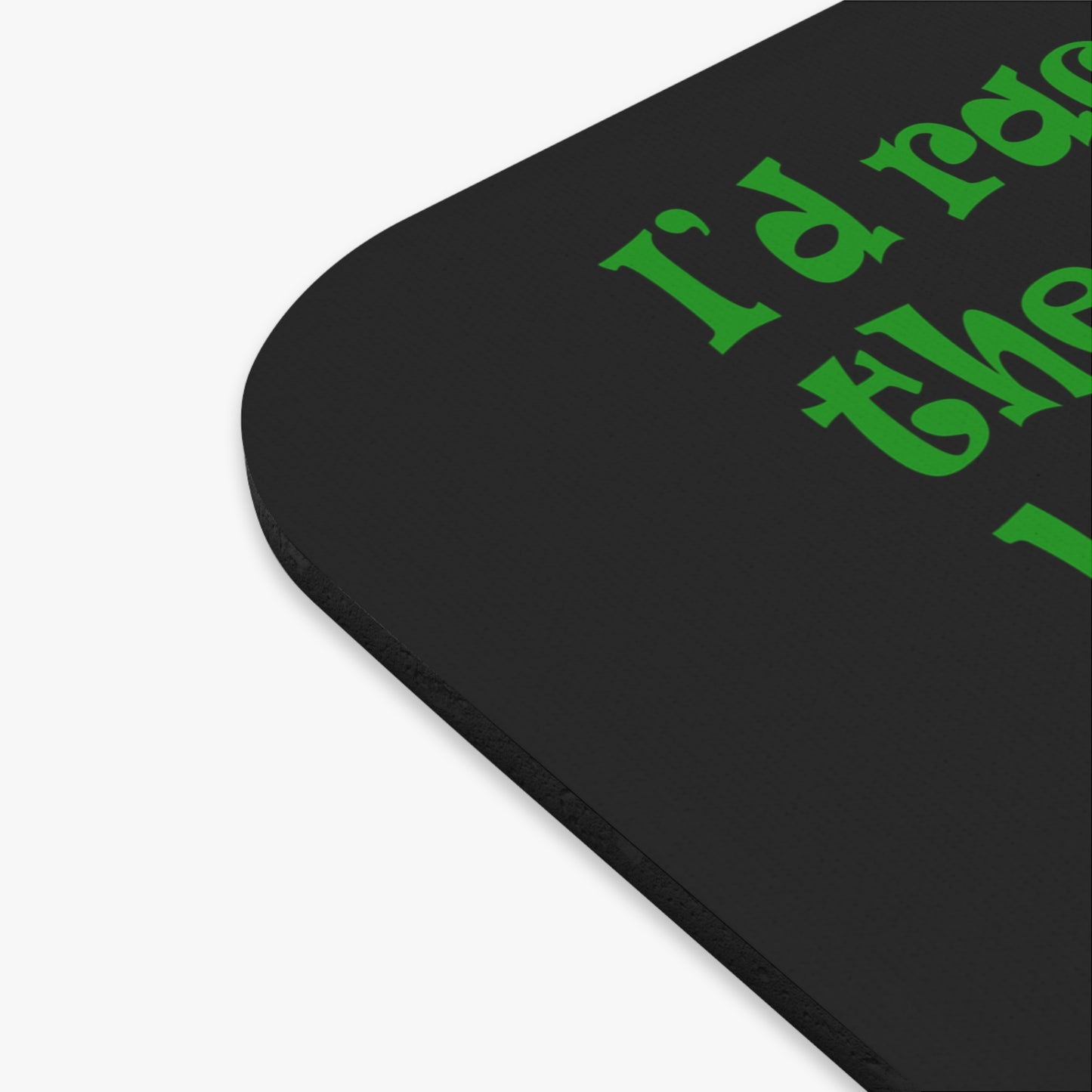 turtle race - Mouse Pad (Rectangle) (black)