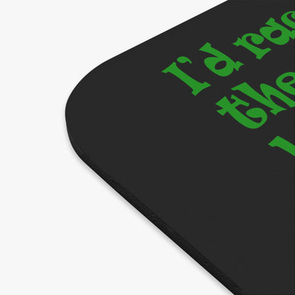 turtle race - Mouse Pad (Rectangle) (black)