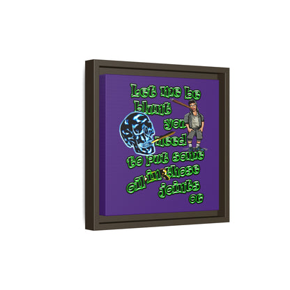 og - framed canvas art (purple)