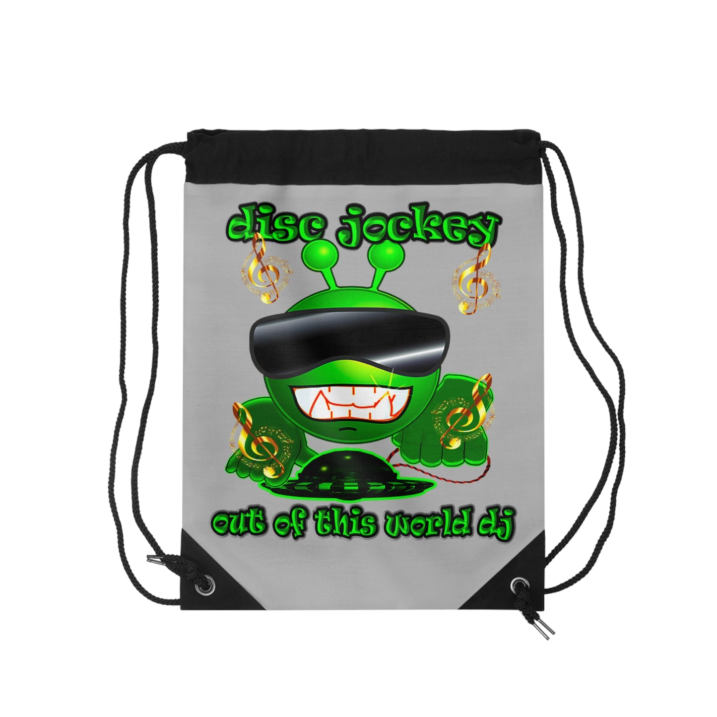 disc jockey - Drawstring Bag (light grey)
