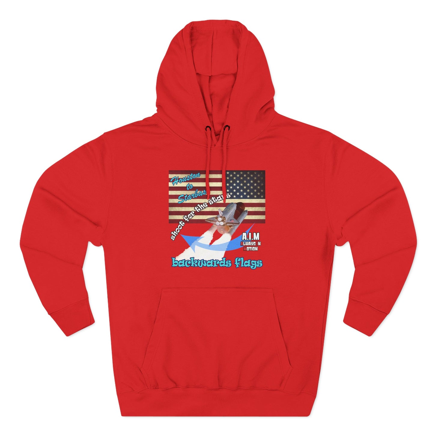 shoot for the stars - Three-Panel Fleece Hoodie