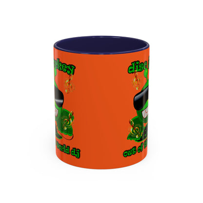 disc jockey - Accent Mug (orange)