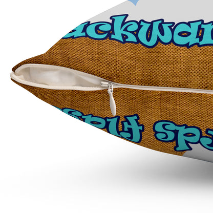 shoot for the stars - Spun Polyester Square Pillow - (dichromatic brown papyrus)