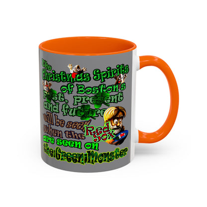 christmas spirits of boston - Accent Mug (grey)