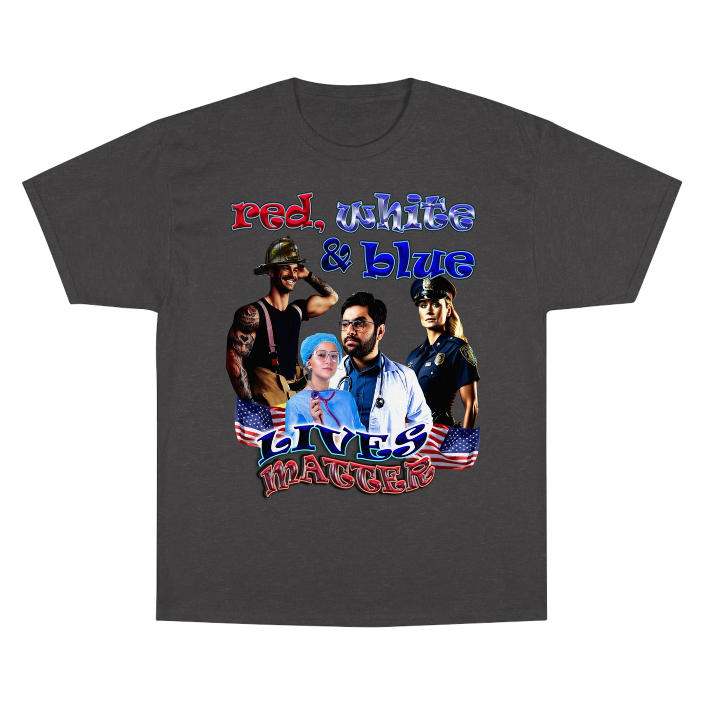 rw&b lives matter - Champion T-Shirt