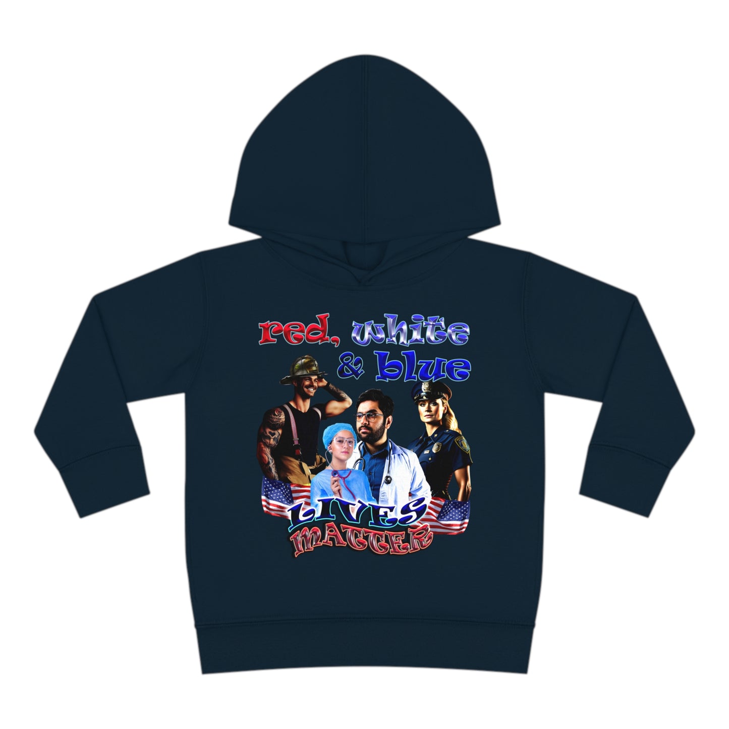 rw&b lives matter - Toddler Pullover Fleece Hoodie