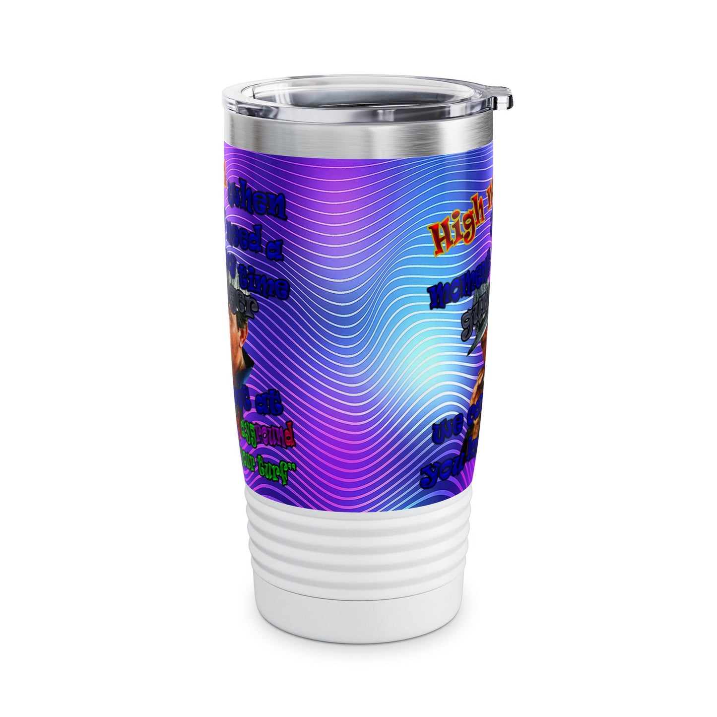 high noon - Ringneck Tumbler, 20oz (purple wave)