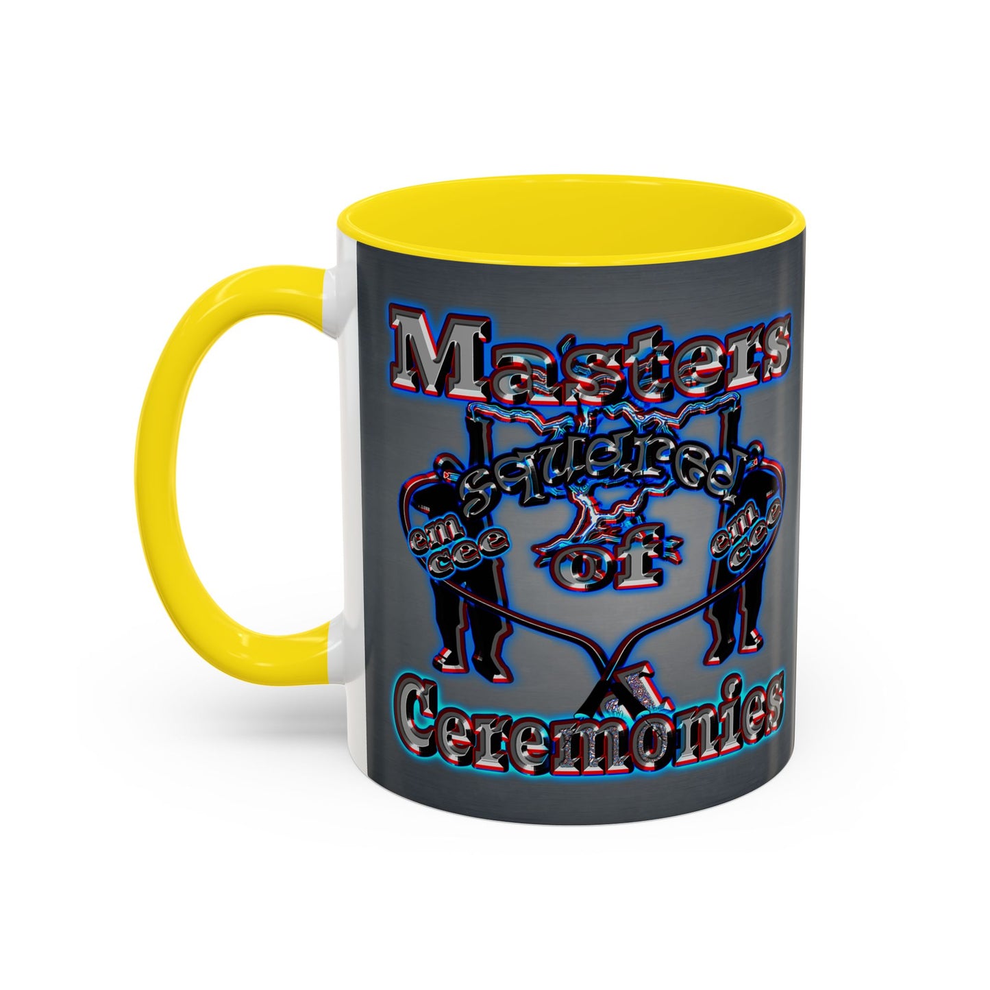 em cee squared - Accent Mug (grey-light grey)