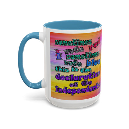declaration of the independents - Accent Mug (color blur)