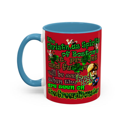 christmas spirits of boston - Accent Mug (dark red)