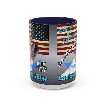 shoot for the stars - Accent Mug (brushed nickel)