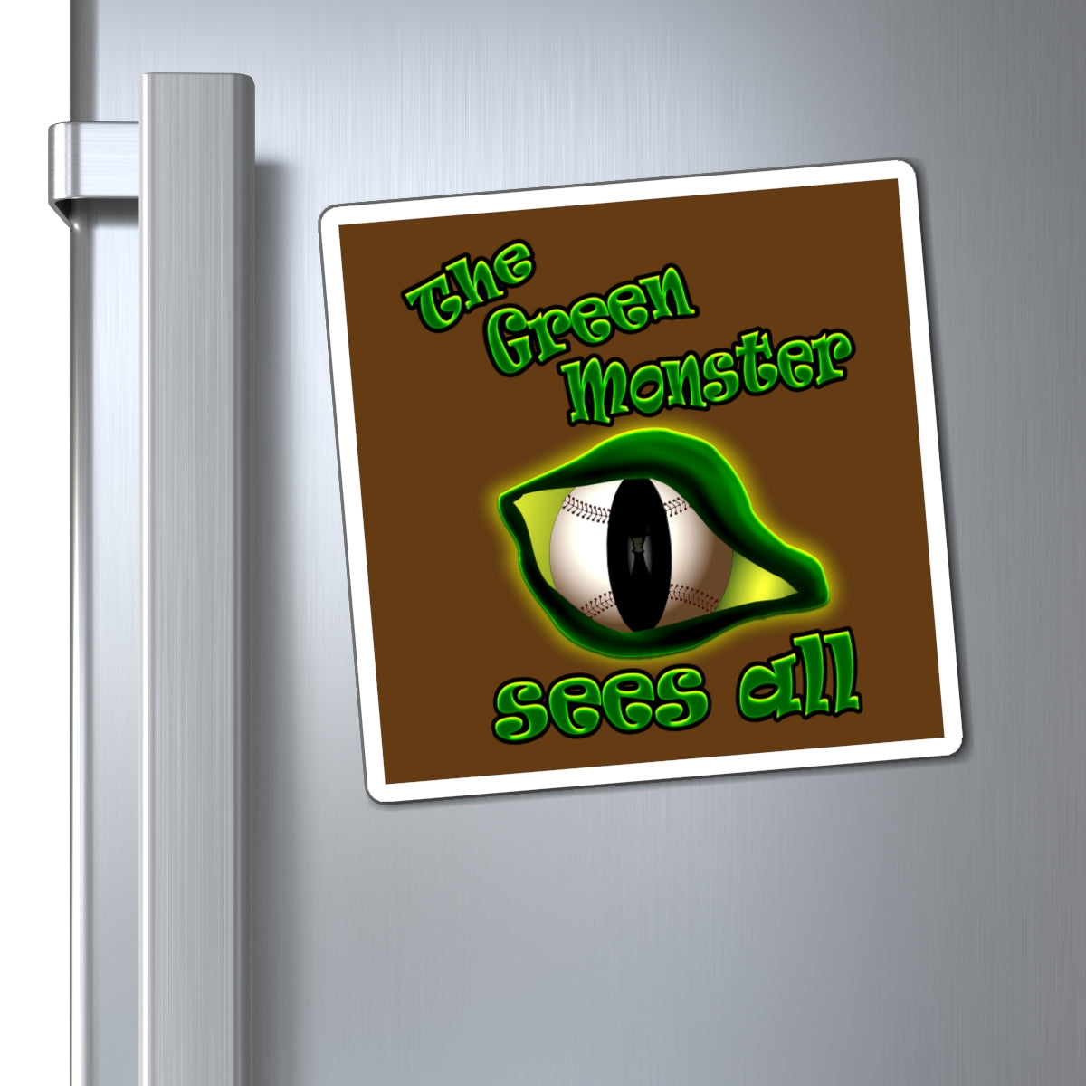 green monster - Magnets - (brown)