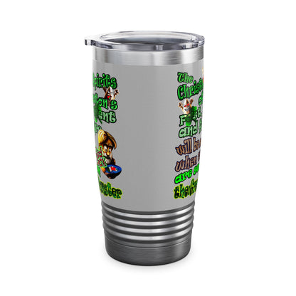 christmas spirits of boston - Ringneck Tumbler, 20oz (light grey)