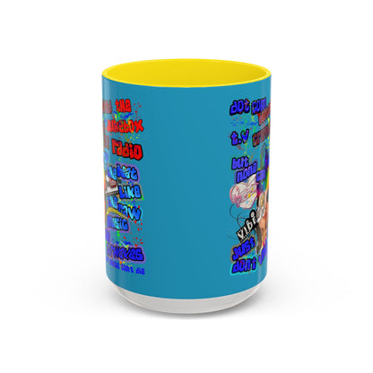 drop the beat - Accent Mug (turquoise)