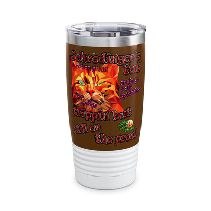 schrodinger's cat - Ringneck Tumbler, 20oz (brown)