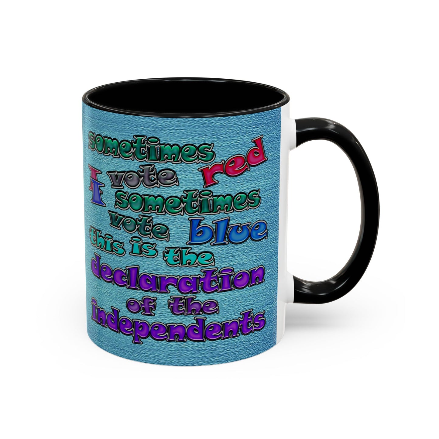 declaration of the independents - Accent Mug (faded blue)