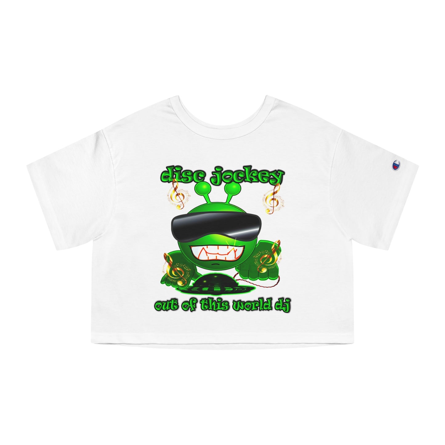 disc jockey - Champion Women's Heritage Cropped T-Shirt