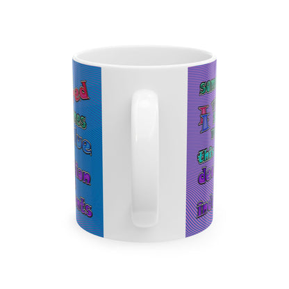 declaration of the independents - White Mug (light blue-purple wave)