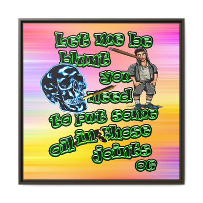og - framed canvas art (color blur)