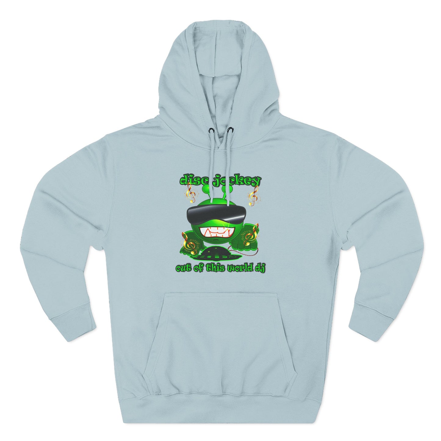 disc jockey - Three-Panel Fleece Hoodie