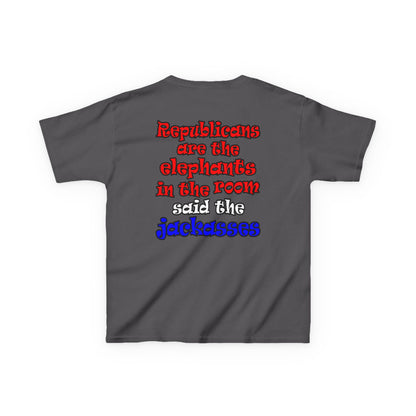 donkeys and elephants - Kids Heavy Cotton™ Tee