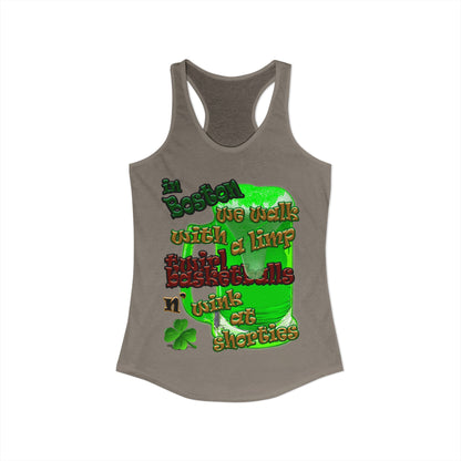 celtics logo - Women's Ideal Racerback Tank