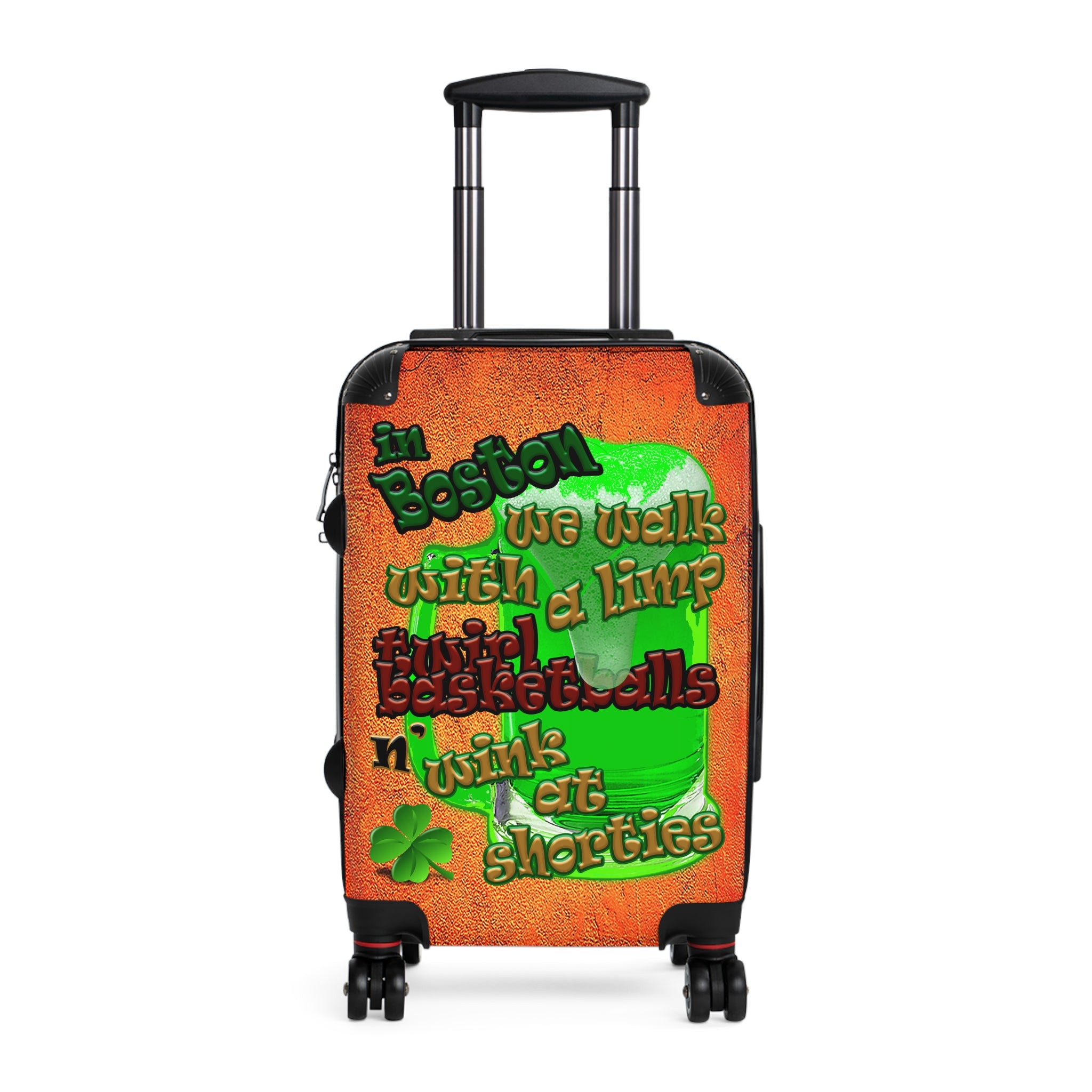 celtics logo - Suitcase (burnt orange)