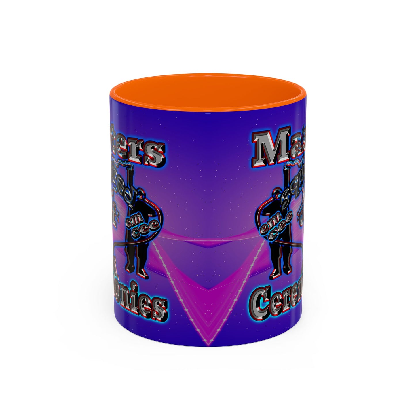 em cee squared - Accent Mug (purple-pink wave)