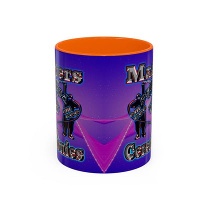 em cee squared - Accent Mug (purple-pink wave)