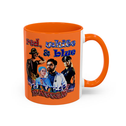 rw&b lives matter - Accent Mug (crusta)