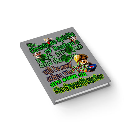 christmas spirits of boston - journal-lined (grey)