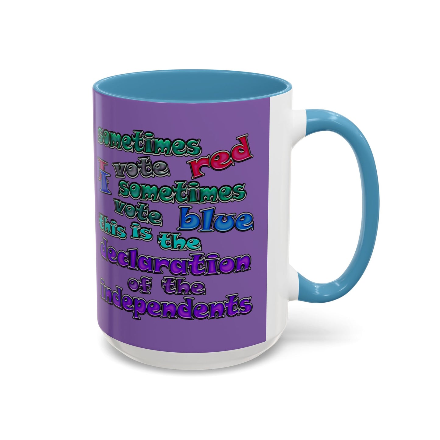 declaration of the independents - Accent Mug (light purple)