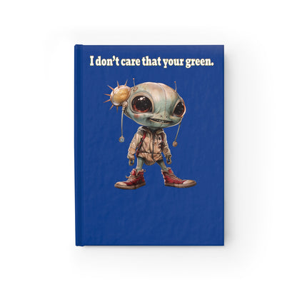 I don't care that your green - journal-blank (dark blue)