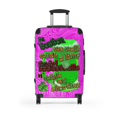 celtics logo - Suitcase (pink swirl)