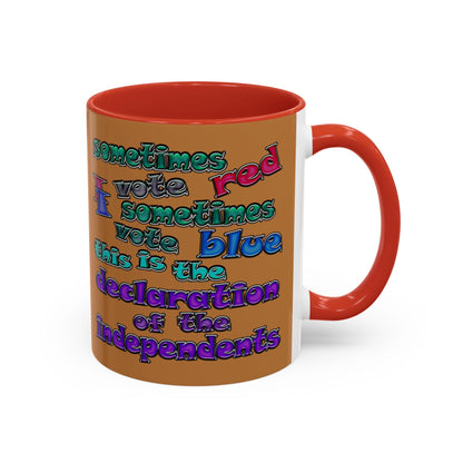 declaration of the independents - Accent Mug (light brown)
