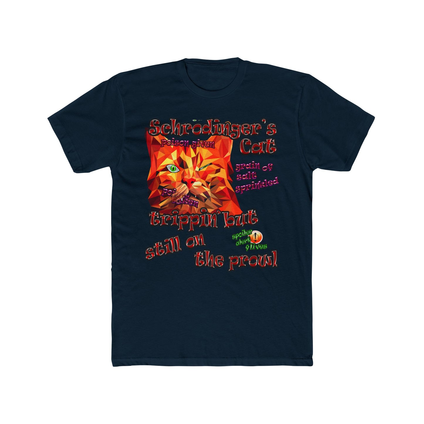 schrodinger's cat - Men's Cotton Crew Tee